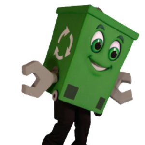 Recycling Bin Cargo mascot costume waste bin custom fancy costume anime cosplay kit mascotte theme fancy dress carnival 0594