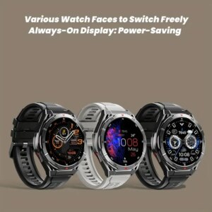 2025 New Dual-Band satellite GPS SmartWatch Men 1.43” AMOLED Screen IP69 10ATM Waterproof Compass Heart Rate BT Call SmartWatch