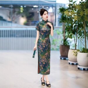 New cheongsam Chinese style elegant temperament long performance