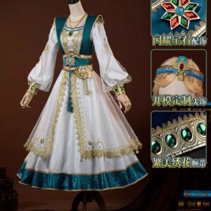 COS-HoHo Identity V Anne Lester Toy Merchant Fashion Game Suit Gorgeous Dress Cosplay Costume Halloween Party Outfit Women