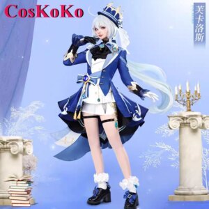 CosKoKo Furina/Focalors Cosplay Anime Game Genshin Impact Costume Sweet Lovely Uniform Women Halloween Party Role Play Clothing