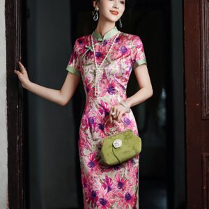 New Chinese Style Retro National Improved Ancient Cheongsam Young High-End Temperament Daily Waist