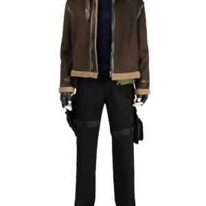 Leon Cosplay Coat Costume Evils 4 Jacket dISGUISE Halloween Carnival Party Clothing
