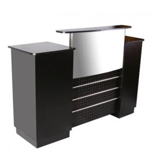 Barbershop reception desk beauty counter desk station salon furniture for sale