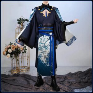 Vtuber Chinese Picture Scroll Chinese Style Cosplay Costume Cos Game Anime Party Uniform Hallowen Play Role Clothes Clothing