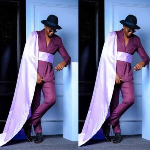 Designer Mens Tuxedos With Cape Shawl Lapel Blazer Set 2 Pcs Groom Pants Suits Fashion Customized Jacket Formal Wear