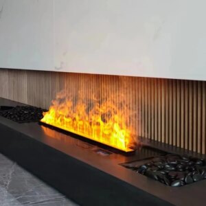 Customizable Mist Fireplace Max 3M Length Stainless Steel Surface Color Optional for Designer Projects