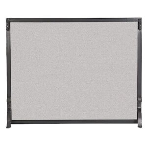 Forged Iron Fireplace Screen 18284 FGN Series Matte Black Original Design Lifetime Guarantee American Bestseller 39″L x 31″W