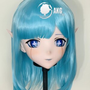 (AL05)Customize Character Crossdressing Female/Girl Resin Full/Half Head With Lock Anime Cosplay Japanese Animego Kigurumi Mask