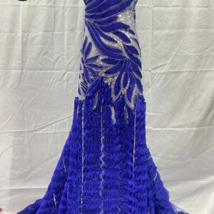 Latest French Sequins 3D Tulle Lace Fabric 2025 African Beaded Lace Fabric Nigerian Lace Fabric Bridal Wedding Party 5 Yards