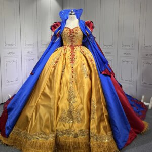 Snow White Quinceanera Dress Princess Sweet 15 16 Years Old Birthday Party Gown 1