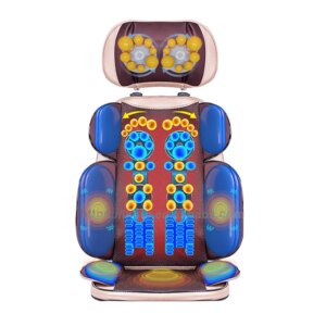 Tapping & Kneading Shiatsu Neck  Back Massager With Heated Function Kneading Massage Seat Cushion Chair