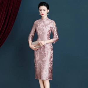 Yourqipao 2025 Spring New Chinese Cheongsam Wedding Prom Dress Mother Of The Bride Qipao Evening Gowns