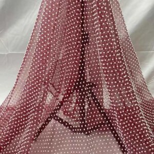 Luxury African Handmade Heavy Pearl Tulle Lace Fabric, 3D Lace Fabric for Bridal Wedding, French Luxury, High Quality,JH