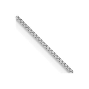 10K White Gold.7mm Box Chain