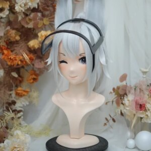 (NFD312-18)Customize Full Head With Lock Pretty Female/Girl Japanese Animego Character Kig Cosplay Kigurumi Mask Crossdress Doll