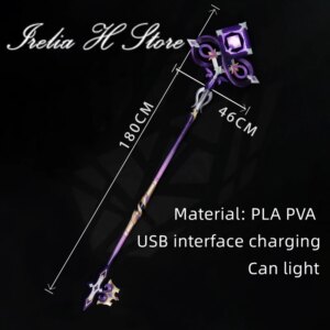 Irelia H Store Herta from Genshin Impact The Herta cosplay Staff props weapons magic wand hands