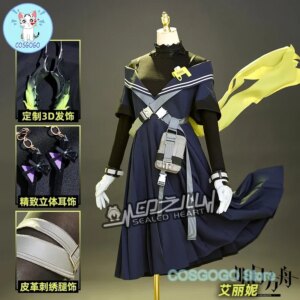 COSGOGO Arknights Irene Judgment Cosplay Costume Dress for Anime Convention Fans women Lovely Outfits Full Set Hallowee