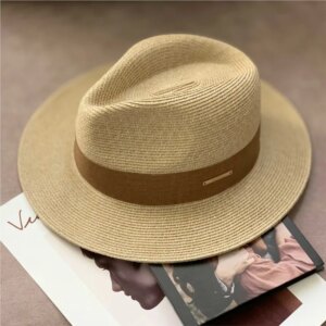 Summer hat for men and women with large circumference sunshade UV top the elderly