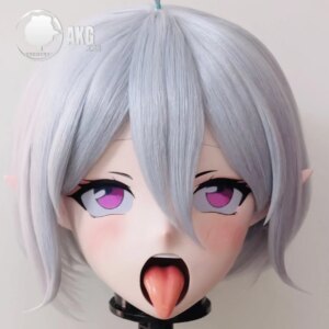 Customize Character Female/Girl Resin Kig Full Head With Lock Anime Cosplay Japanese Anime Kigurumi Mask