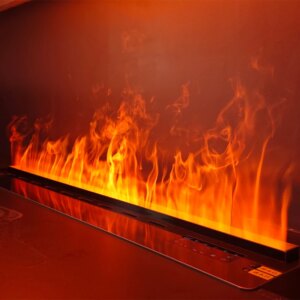 Intelligent Silent Water Mist Electric Fireplace Decorative Fireplace Humidifier 3D Single Flame Decorative Steam Fireplace