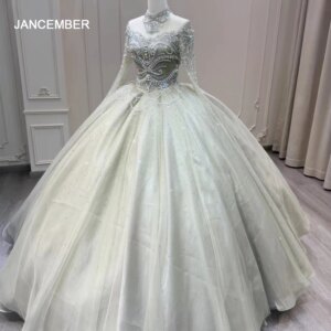 Mexico Green Quinceanera Dress Ball Gown Bead High Neck 2024 Birthday Luxury Dress Bow Formal Gown Sweet 15 vestidos de festa