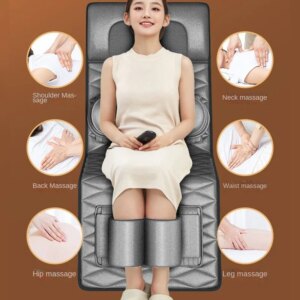 Automatic Air Bag Full Body Massage Mat,Multi-functional Kneading Shoulder Waist Back Stretch Massage Mattress Massager for Neck
