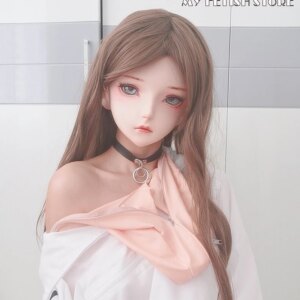 (KM111)Handmade Sweet Female/Girl Resin Half Head Cosplay Japanese Anime Role Play Lolita Kigurumi Doll Mask Crossdresser