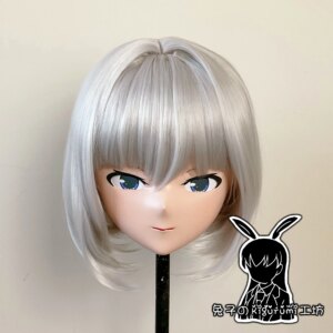 (RB20233)Customize Full Head Quality Handmade Female/Girl Resin Japanese Anime Cartoon Character ‘Mea’ Kig Cosplay Kigurumi Mask