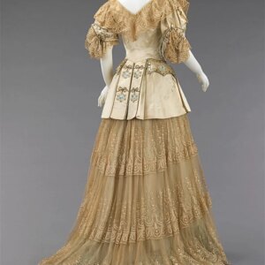 1898s Edwardian Duchess Walking Afternoon Dress Victorian Civil War Southern Belle Court Tea Party Ball Gown