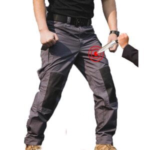 Anti knife safety Tactical pants With Knee pads self defense anti cut anti stab anti slash hiking trekking trousers Body protect