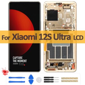 6.73″ AMOLED For Xiaomi 12S Ultra 2203121C LCD Display Touch Screen Digitizer Assemblye For Mi 12S Ultra Screen Panel