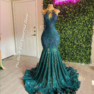 Vintage Clashing Simple Prom Dresses 2024 Black Girls Sexy Applique Sequins Star Gowns Ruffle Tulle Mermaid Gowns
