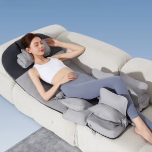 Airbag Massage Mattress, Automatic Multifunctional Neck and Waist Electronic Massagers , Folding Storage Full Body Massage Mats