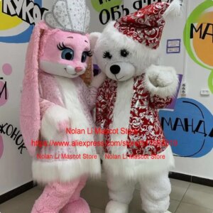 Cute Teddy Bear Mascot Costume Cosplay Cartoon Anime Couple Advertisement Game Adult Size Gift 1351
