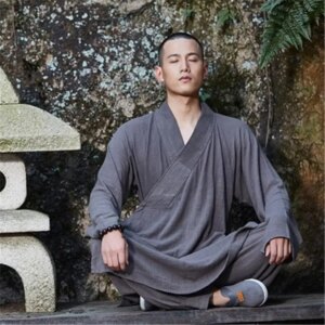 High Quality Monk Costume Monk’s Clothes Supplies Female Short Gown Male Rohan’s Cloth Summer Thin