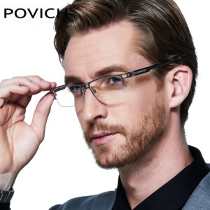 High-end Anti-blue Light Glasses Hyperopia Presbyopia Glasses Men’s Reading Glasses with Diopters