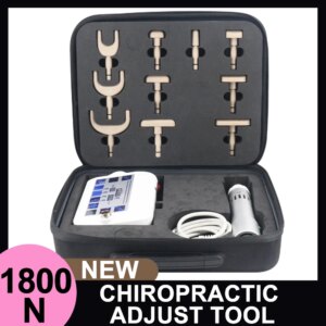 1800N Chiropractic Adjusting Tool Spine 10 Heads Therapy Adjust Vertebration Tool Massager Chiropractic Gun Set
