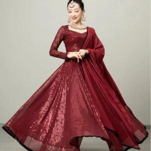 Indian Women’s Dance Costume Performance Sari Big Skirt Set