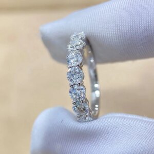 lab-grown diamonds ring 7 diamonds 1.2ctw 14k gold engagement ring