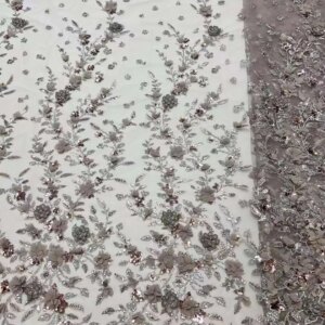 Latest African 3d Flower Lace Fabric 2024 High Quality Lace Material French Nigerian Lace Fabrics For Women Party Wedding Hx