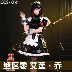 COS-KiKi Zenless Zone Zero Ellen Joe Game Suit Sweet Lovely Maid Dress Cosplay Costume Halloween Party Role Play Outfit Women