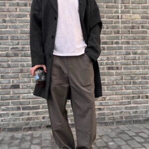 2024 VISVIM PANTS Japanese men’s and women’s wool tapered casual pants KZ1039