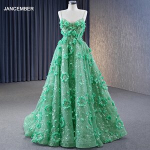 Formal Novelty Bridal Dress Wedding Sequin Organza A-line Spaghetti Straps Sleeveless RSM231067 Lace Up Appliques