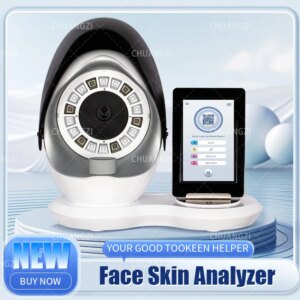 3D Skin Scanner Care Facial Analyzer Monitor Machine Magic Mirror Portable Testing English Detector Face Camera Test Analysis