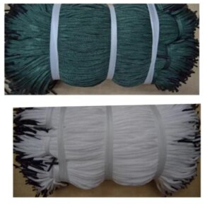 8000PCS Packaging Accessories Nylon Rope for Gift Bag 38cm (darkgreen and white)
