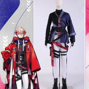 Cos-Mart Anime VTuber VOLTACTION Seraph Dazzlegarden Cosplay Costume Fashion Handsome Uniform Activity Party Role Play Clothing