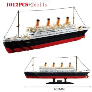 IN STOCK 9090pcs Titani Compatible 10294 Titanic Large Cruise Boat Ship Steamship Bricks Building Blocks Children Diy Toys Gifts