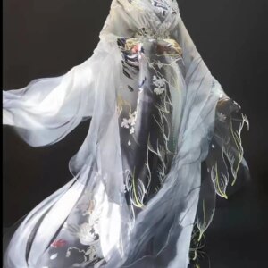 Niche Designer and Beautiful New Machine Embroidery Ancient Chinese Costume Fairy Women’s Han Clothing