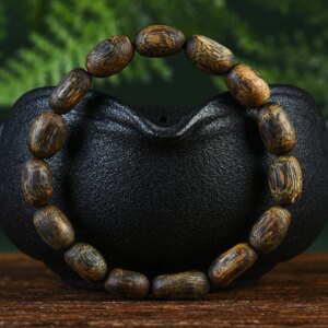 Collectible lobular red sandalwood Buddha beads bracelet 108 rosary beads men’s and women’s bracelets full of gold stars